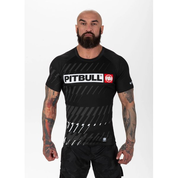 Koszulka męska Mens Rash Shortsleeve Street Dog Pitbull West Coast