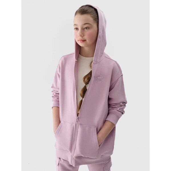 Koszulka dziewczęca TTSHF1852 4F - kremowy