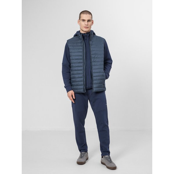Kamizelka puchowa męska H4Z22 KUMP001 4F - niebieska