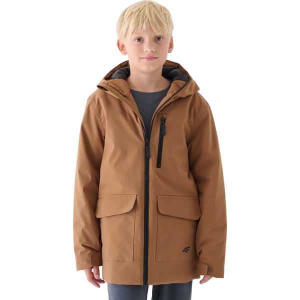 Kurtka chłopięca TJACM157 4F - jasny brąz
