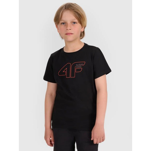 Koszulka chłopięca TTSHM2417 4F - głęboka czerń