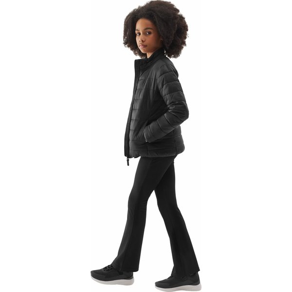 Kurtka puchowa dziewczęca 4FJWSS24TDJAF342 4F - czarny