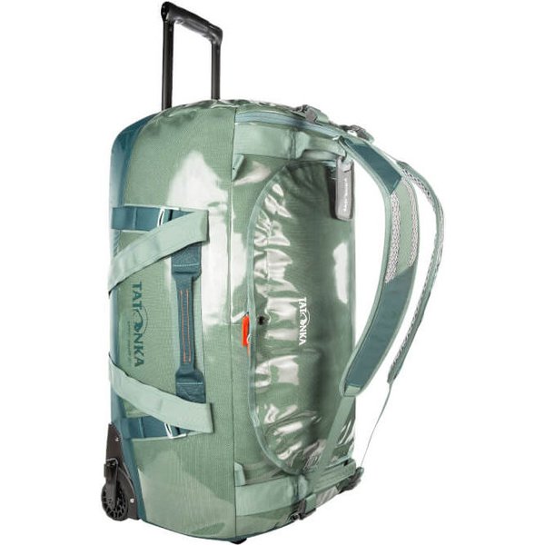 TATONKA Barrel Roller L Sage Green – Trolley Robusto 80L In Telone Con Ruote E Spallacci Rimovibili - 5