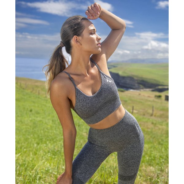 Biustonosz bezszwowy damski Vibe Seamless Carpatree - czarny