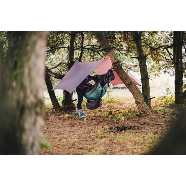 Hamak dwuosobowy z moskitierą Draka 330x145cm Lesovik - Burgundy Ron