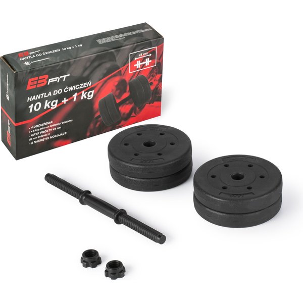 Zestaw hantli kompozytowych 2x10kg EB Fit - I