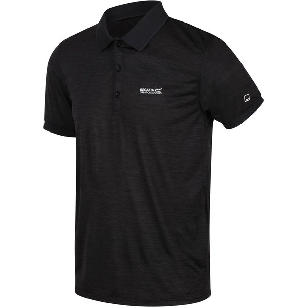 Koszulka męska polo Remex II Regatta - black