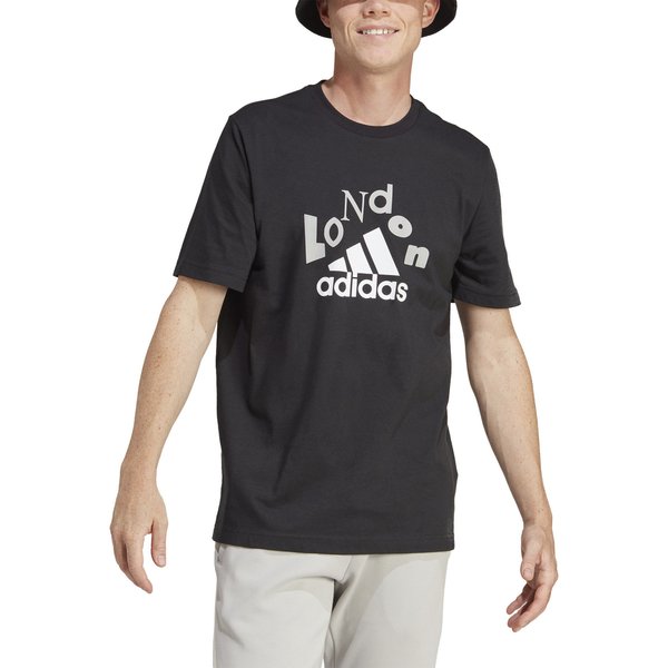 Koszulka męska Graphic Tee Adidas - czarna/biała
