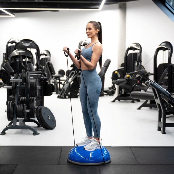 Platforma do balansowania półpiłka do ćwiczeń DualCore + pompka Gymtek