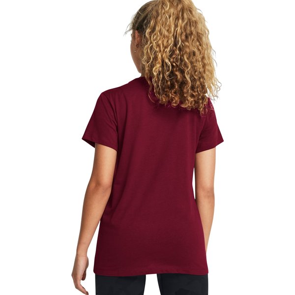 Koszulka damska Rival Logo SS Under Armour - Cardinal/White