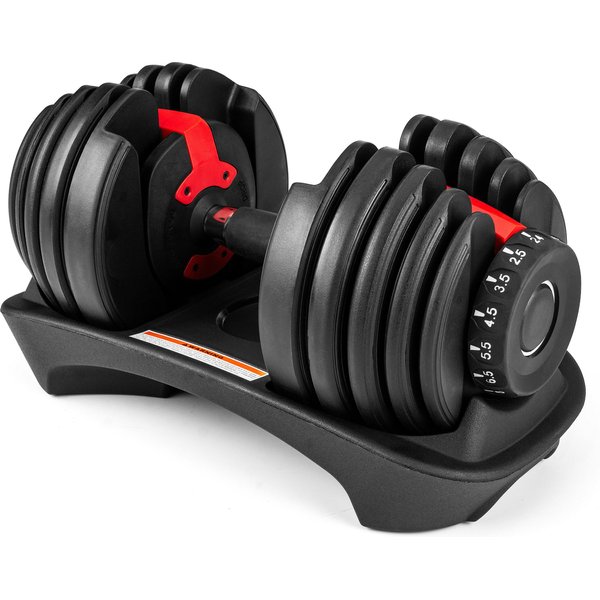 Hantla regulowana 2,5-24kg Gymtek - czerwona