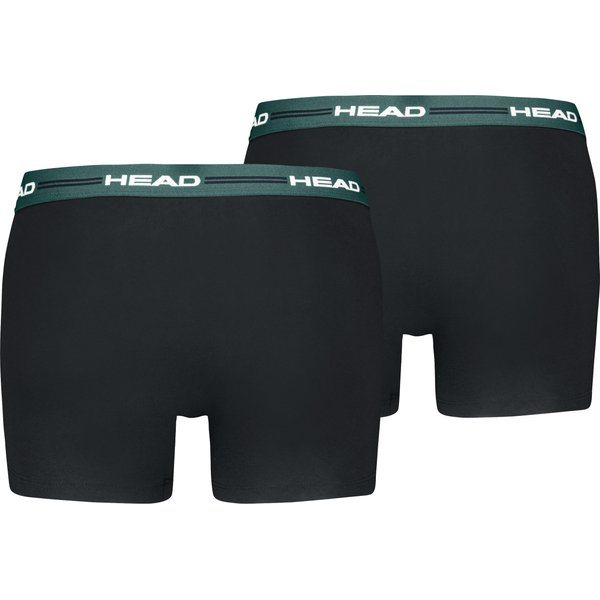 Bokserki męskie Elastic Boxer 2 pary Head - black/green
