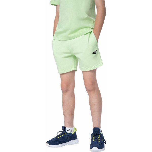 Spodenki chłopięce 4FJSS23TSHOM048 4F - jasna zieleń