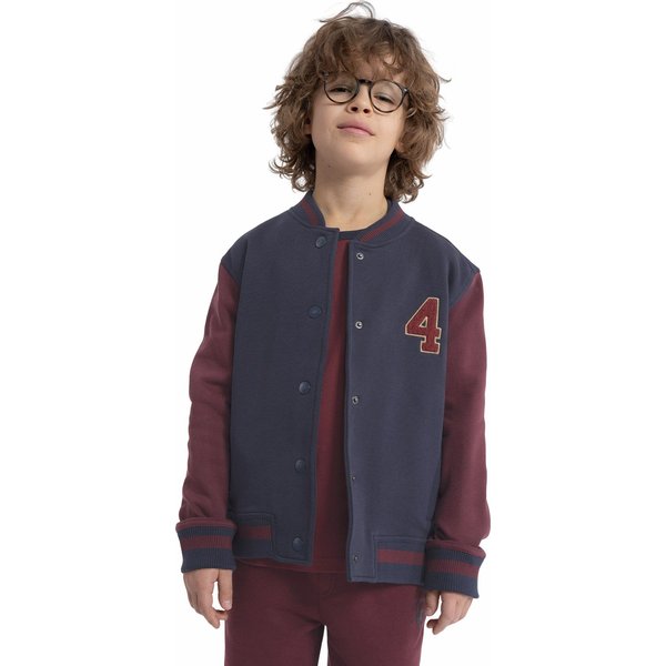 Bluza chłopięca 4FJAW23TSWSM635 4F - granat