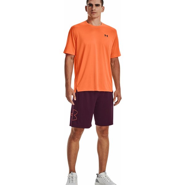 Koszulka męska Tech Vent Under Armour - Orange Blast / Black