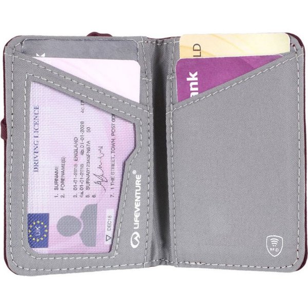 Portfel RFID Card Wallet Recycled Lifeventure - bordowy