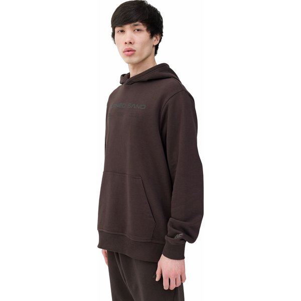 Bluza męska 4FWSS24TSWSM1012 4F - ciemny brązowy