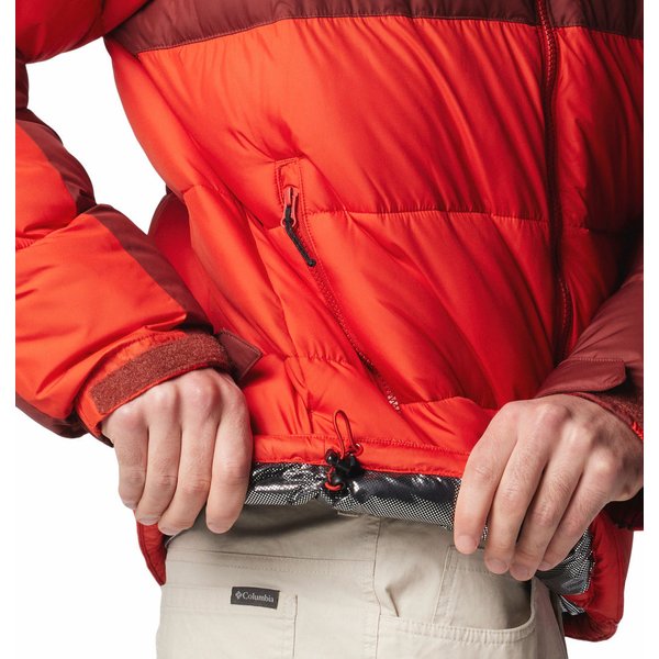 Kurtka puchowa męska Pike Lake II Hooded Columbia - Sail Red, Spice