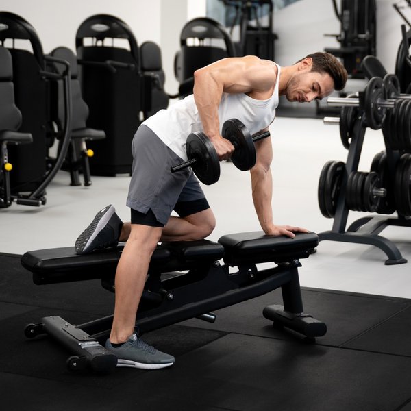 Gryf krótki prosty 40cm Gymtek - 40cm czarny