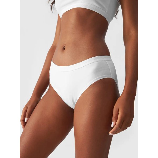 Majtki damskie 4FWMM00UPTSF025 2 pary 4F - biały