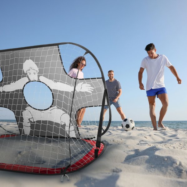 Bramka piłkarska samorozkładająca się Pop-Up 2w1 120x72x77cm Outtec