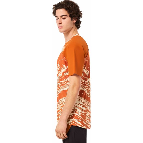 Koszulka rowerowa męska Seeker Airline SS Oakley - Duality Swirl White/Brown