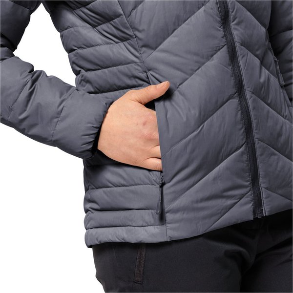 Kurtka puchowa damska Tundra Down Hoody Jack Wolfskin - dolphin