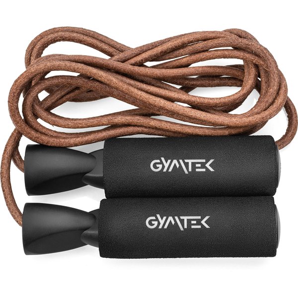 Skakanka bokserska, skórzana z łożyskami Gymtek