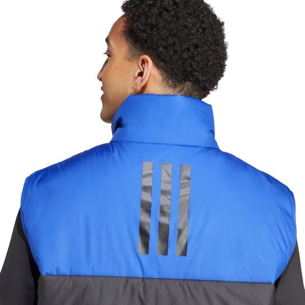 Kamizelka puchowa męska 3-Stripes Puffy Adidas - niebiesko-czarna