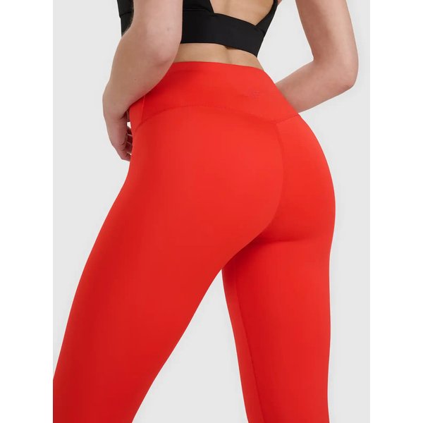 Legginsy damskie TFTIF308 4F - czerwony