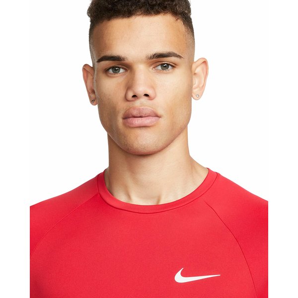 Koszulka męska Hydroguard Nike Swim - czerwona