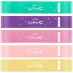 Zestaw gum oporowych do ćwiczeń 0,5-30kg 5szt Queenfit