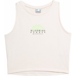Bezrękawnik, crop-top damski 4FSS23TTSHF570 4F