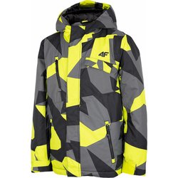 Kurtka chłopięca narciarska HJZ22 JKUMN002 4F - multikolor