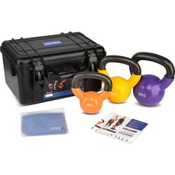 Zestaw hantli żeliwnych Kettlebell 3szt. Kettle