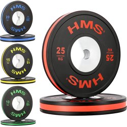 Talerze olimpijskie BTBR Set 8 szt. 10-25kg HMS