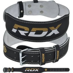 Pas kulturystyczny ze skóry RDX Sports 4“ WBS-4RB