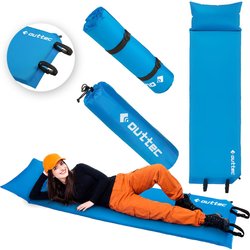 Mata samopompująca z poduszką Pillow 186x53x2,5cm Outtec