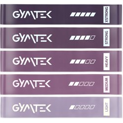 Zestaw gum oporowych do ćwiczeń 0,5-30 kg 5szt Gymtek