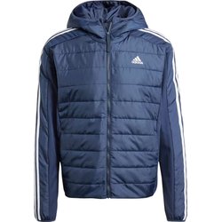 Kurtka hybrydowa męska Essentials 3-Stripes Insulated Hooded Adidas
