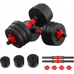 Zestaw hantli regulowanych 2x15kg ze sztangą 4Fizjo