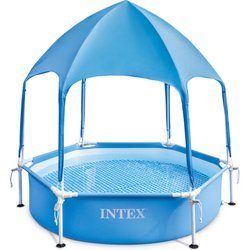 Basen stelażowy z daszkiem Metal Frame 183x23cm Intex