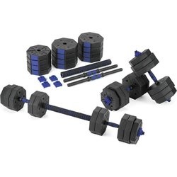 Zestaw hantli regulowanych 2x15kg ze sztangą Gymtek