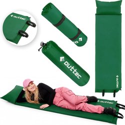 Mata samopompująca z poduszką Pillow 186x53x2,5cm Outtec