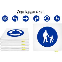 Poduszki Znaki drogowe nakazu 6szt. Akson