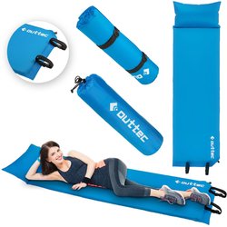 Mata samopompująca z poduszką Pillow 186x53x2,5cm Outtec