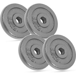 Zestaw obciążeń żeliwnych 4x2,5kg 29mm Gymtek