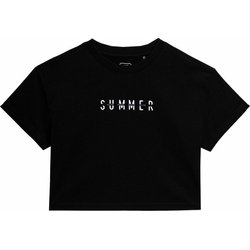 Koszulka dziewczęca crop top 4FJSS23TTSHF393 4F