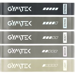 Zestaw gum oporowych do ćwiczeń 0,5-30 kg 5szt Gymtek
