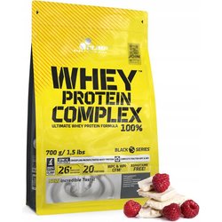 Whey Protein Complex 100% 700g biała czekolada z malinami Olimp